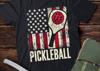 Lt799-us flag pickleball player paddleball lover t-shirt