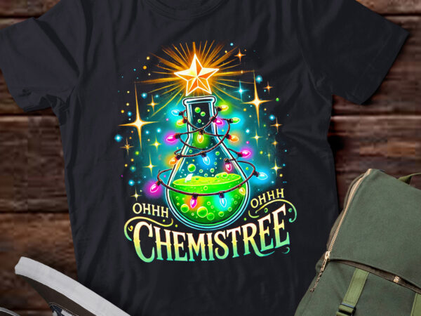 Lt811-funny science teacher oh chemistree chemistry christmas t-shirt