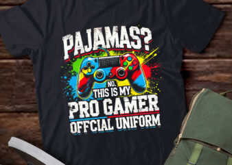 Lt822-pajamas no pro gamer funny video games boys teens gaming t-shirt