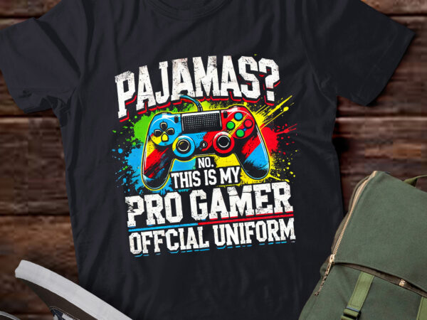 Lt822-pajamas no pro gamer funny video games boys teens gaming t-shirt