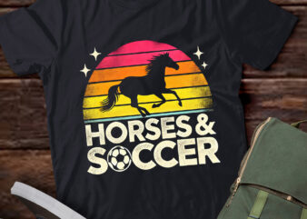 Lt824-horse and soccer women or girls horses t-shirt