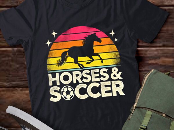 Lt824-horse and soccer women or girls horses t-shirt