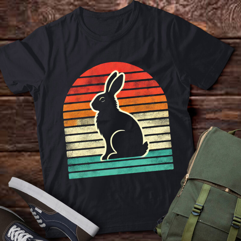 LT839-Vintage Retro Rabbit Shirt Bunny Lover Gift T-Shirt