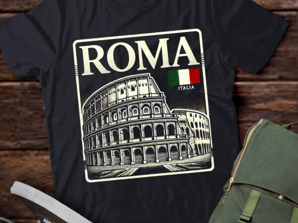 Lt864-colosseum rome italy vintage souvenir colosseo roma italia t-shirt