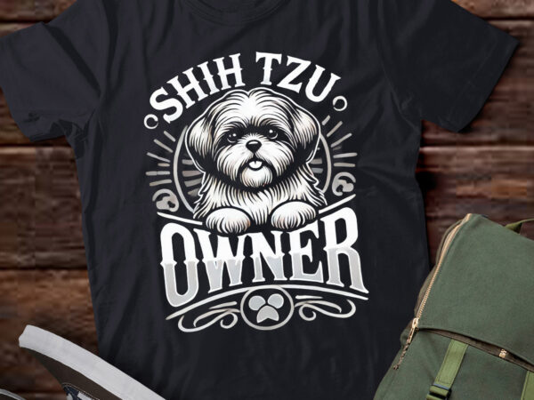 Lt867-shih tzu pullover hoodie t shirt vector graphic