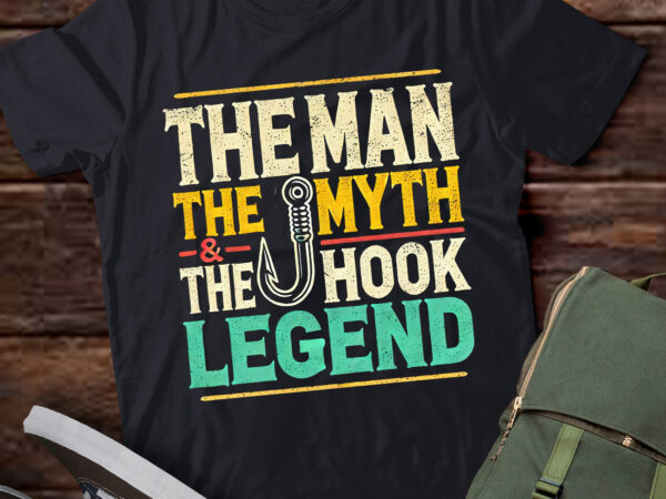 Lt868-funny dad fishing man myth hook legend fisherman fathers day t shirt vector graphic