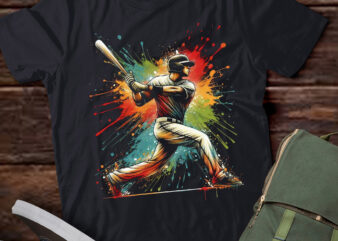 LT870-Baseball Player Paint Sports Art Design