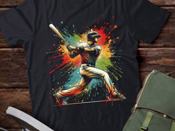 Lt870-baseball player paint sports art design