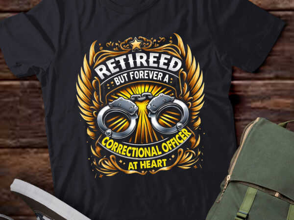 Lt877-retired correctional officer apparel officers funny t shirt vector graphic