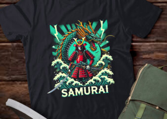 LT880-Ancient Japanese Samurai Shirt Bushido Code Warrior Gifts T-Shirt