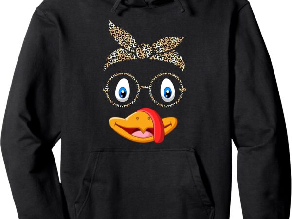 Leopard print face with glasse thanksgiving turkey pullover hoodie t shirt vector graphic