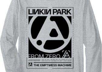 Linkin Park B&W From Zero Box Logo Long Sleeve T-Shirt