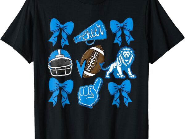 Lions shirt football game day coquette lions bow t-shirt