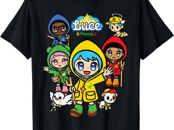 Luce catholic pilgrim . anime mascot of the 2025 jubilee t-shirt