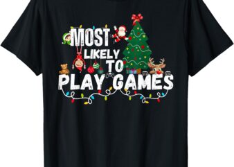 MATCHING CHRISTMAS SHIRTS FOR THE WHOLE FAMILY GAMER T-Shirt