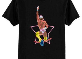 Macho man top rope neon color T-Shirt