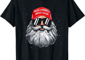 Make A Christmas Great Again Funny Xmas Trump Santa Pajamas T-Shirt