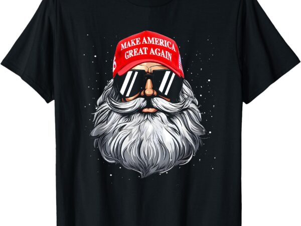 Make a christmas great again funny xmas trump santa pajamas t-shirt