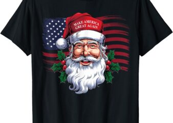 Make A Christmas Great Again Xmas Trump MAGA Pajamas Santa T-Shirt