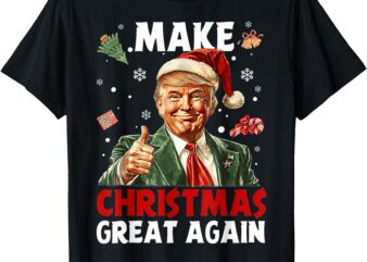 Make Christmas Great Again Funny Christmas Pajamas T-Shirt