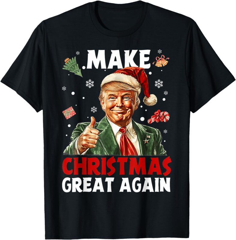 Make Christmas Great Again Funny Christmas Pajamas T-Shirt