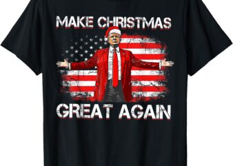 Make Christmas Great Again Santa Funny Trump Xmas Pajamas T-Shirt