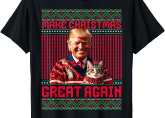 Make Christmas Great Again Xmas Funny Trump Pajamas Ugly T-Shirt