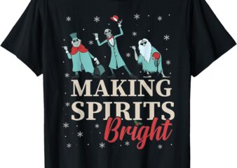 Making Spirits Bright Christmas Haunted Ghosts T-Shirt