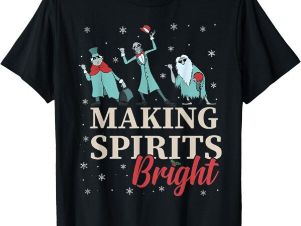 Making spirits bright christmas haunted ghosts t-shirt