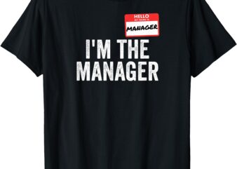 Manager Halloween Costume Karen and Manager Matching Couples T-Shirt