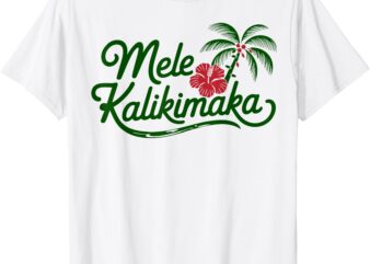 Mele Kalikimaka Tropical Christmas Hawaiian Xmas T-Shirt