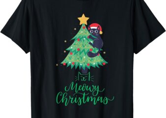 Meowy Christmas T-Shirt