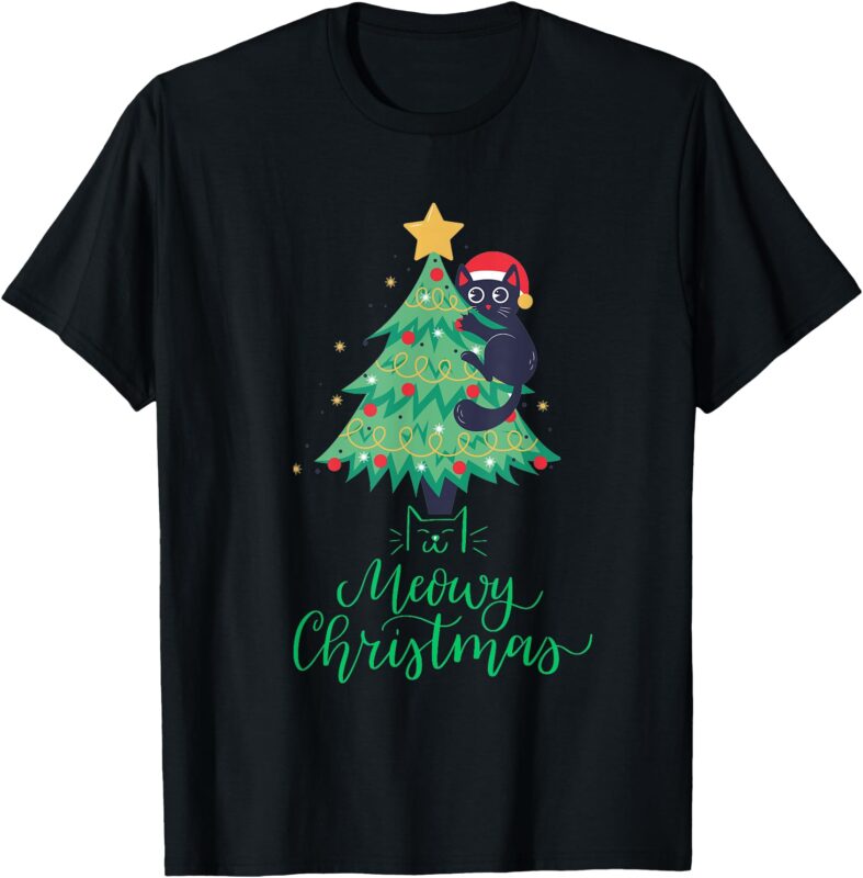 Meowy Christmas T-Shirt