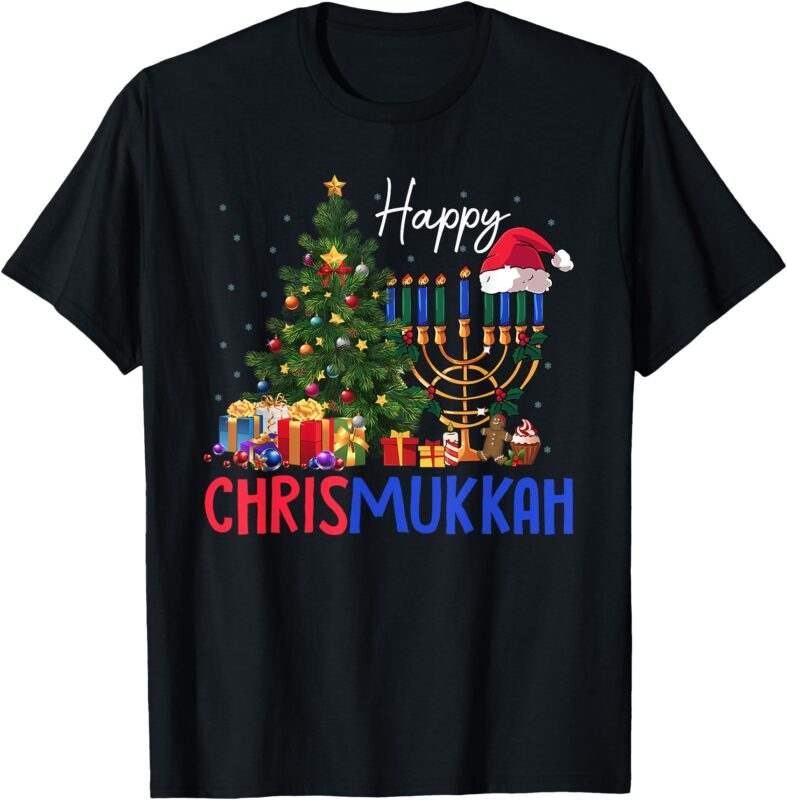 Merry Chrismukkah Happy Christmas Hanukkah T-Shirt