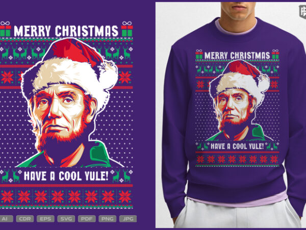 Merry christmas yule t shirt designs for sale