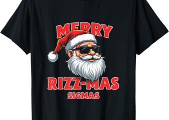 Merry Rizz Mas Sigmas- Gen Alpha Middle School Christmas T-Shirt