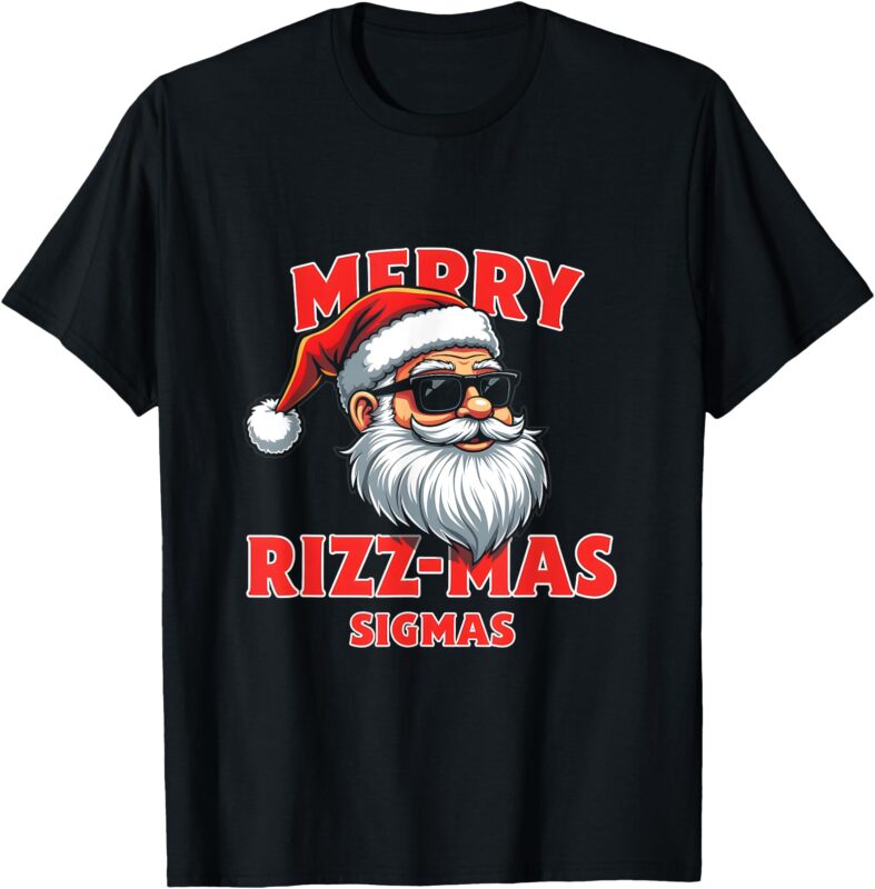 Merry Rizz Mas Sigmas- Gen Alpha Middle School Christmas T-Shirt