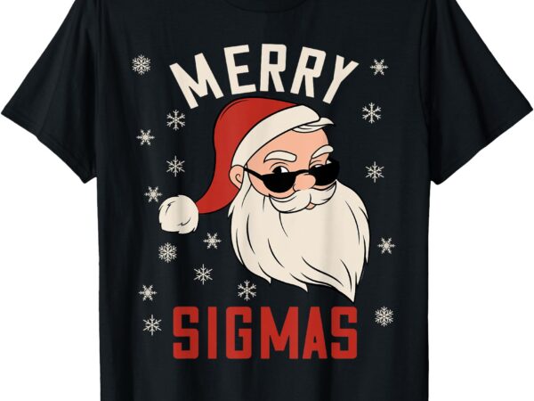 Merry sigmas christmas sigma santa shirt teen boys funny t-shirt