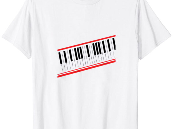 Michael 80s beat it piano keyboard design t-shirt