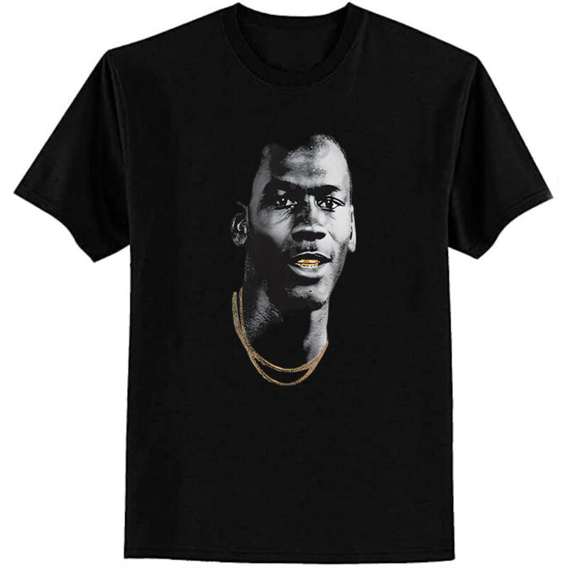 Michael Jordan Gold Grill T-Shirt