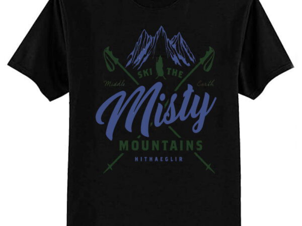 Misty mountains t-shirt