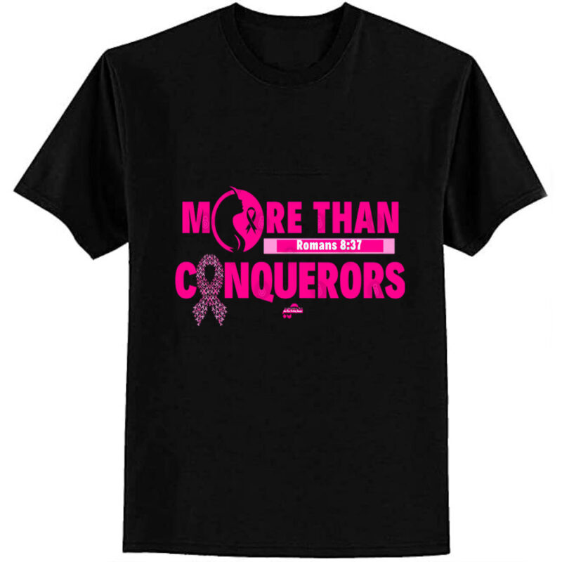 More Than Conquerors – Romans 837 Declaration T-Shirt