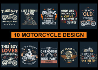 10 Unique Motorcycle/ Riders T-Shirt Designs