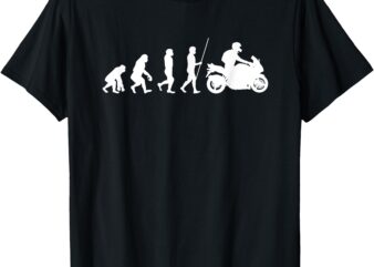 Motorcyclist Biker Evolution For Motorcycle Motorbike Riders T-Shirt