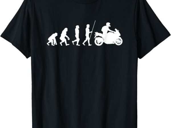 Motorcyclist biker evolution for motorcycle motorbike riders t-shirt