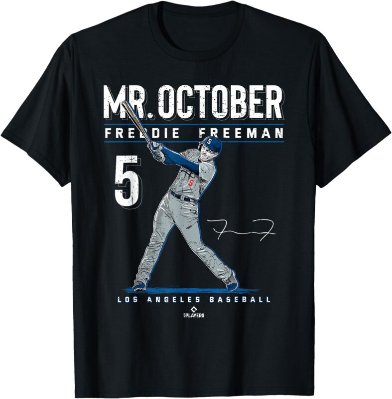 Mr. October Freddie Freeman Los Angeles Baseball MLBPA T-Shirt