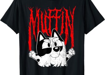 Muffin Metal Tan Blue Heeler Muffin Emotions Grunge T-Shirt