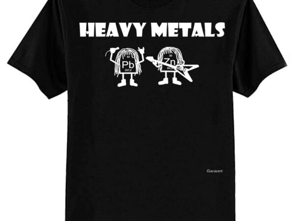 Heavy metals, heavy metals rock, chemist periodic table essential t-shirt