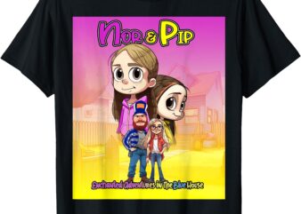 NOR & PIP Cover art and logo on back T-Shirt