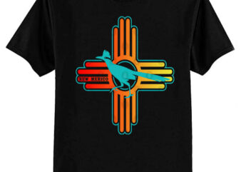 New Mexico Zia with Roadrunner T-Shirt